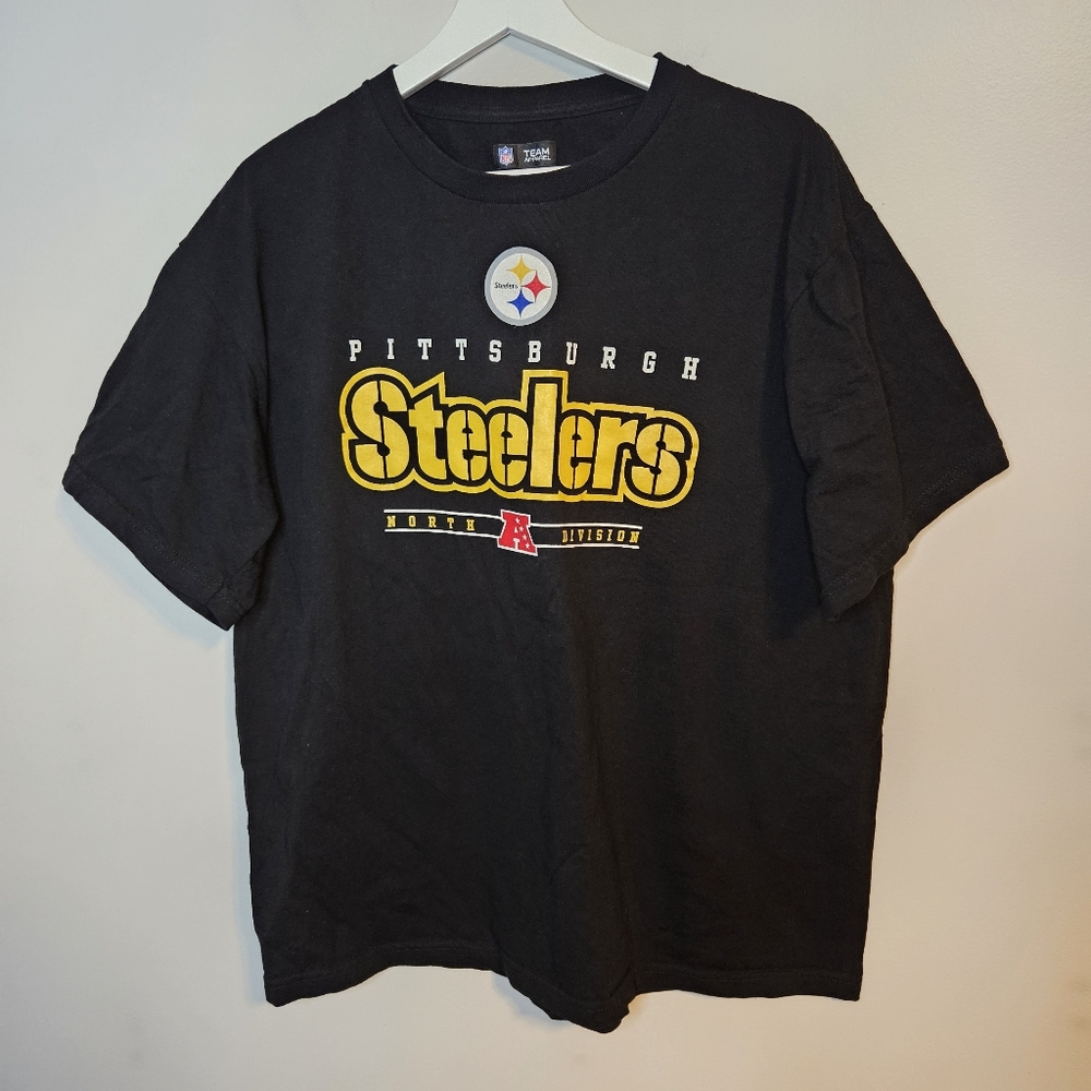 Pittsburgh Steelers Black T-Shirt NFL Team Apparel Short Sleeve Unisex Football